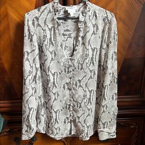 Snakeskin Print Blouse